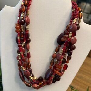 Lia Sophia "POMEGRANATE" Retired Necklace